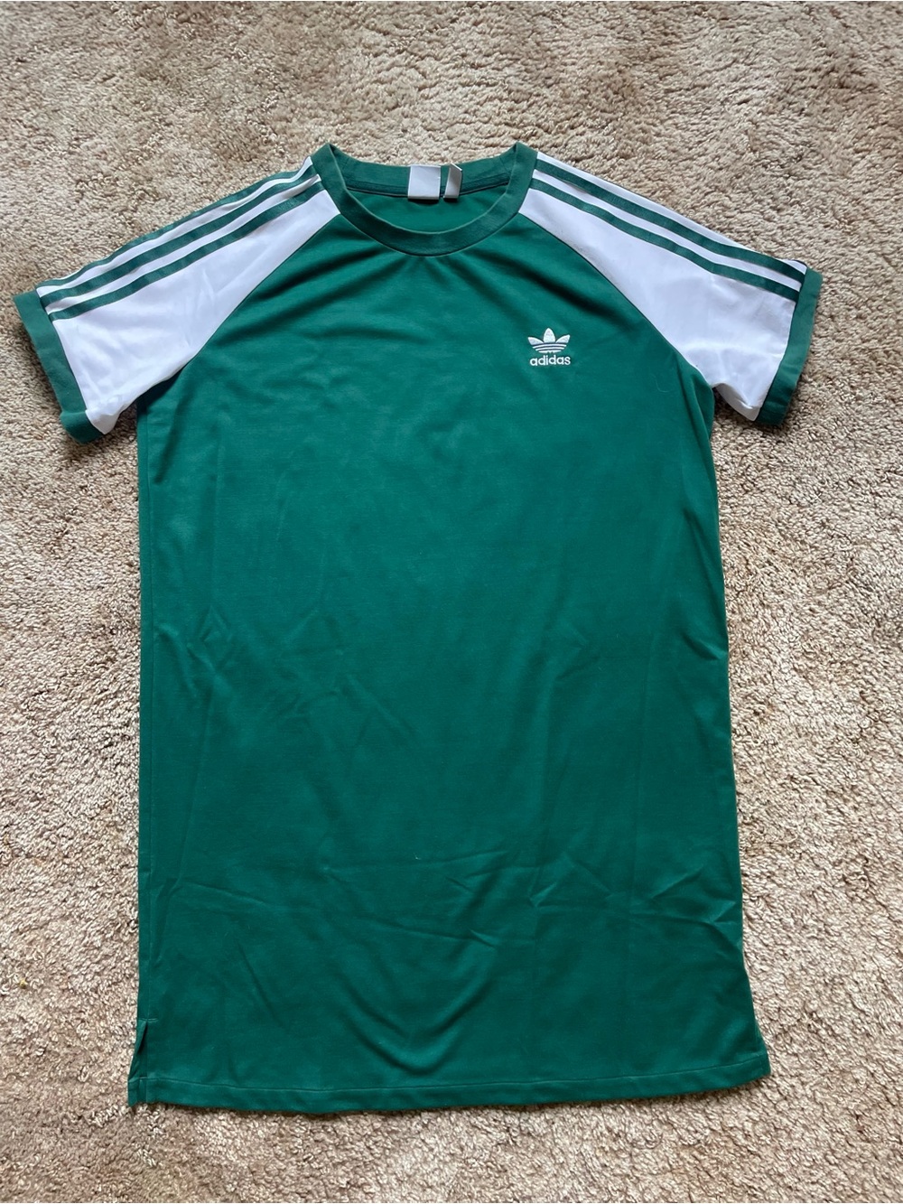 Adidas Tshirt Dress Women’s Size Large Sporty Preppy Athletic Summer Casual